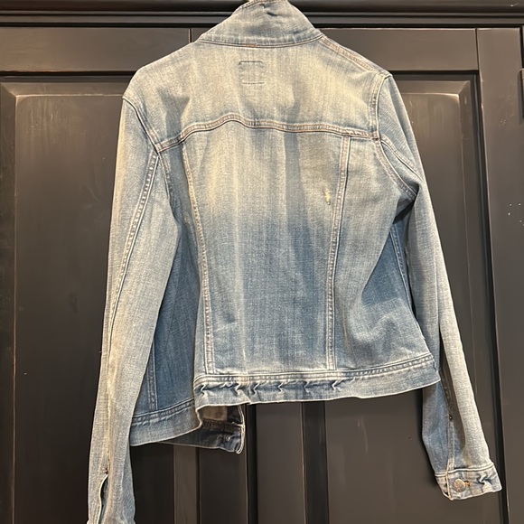 J Crew distressed jean jacket. - Picture 5 of 7